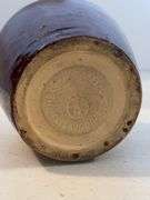 ROYCROFT POTTERY MINI JUG NEW YORK BROWN GLAZED 5”