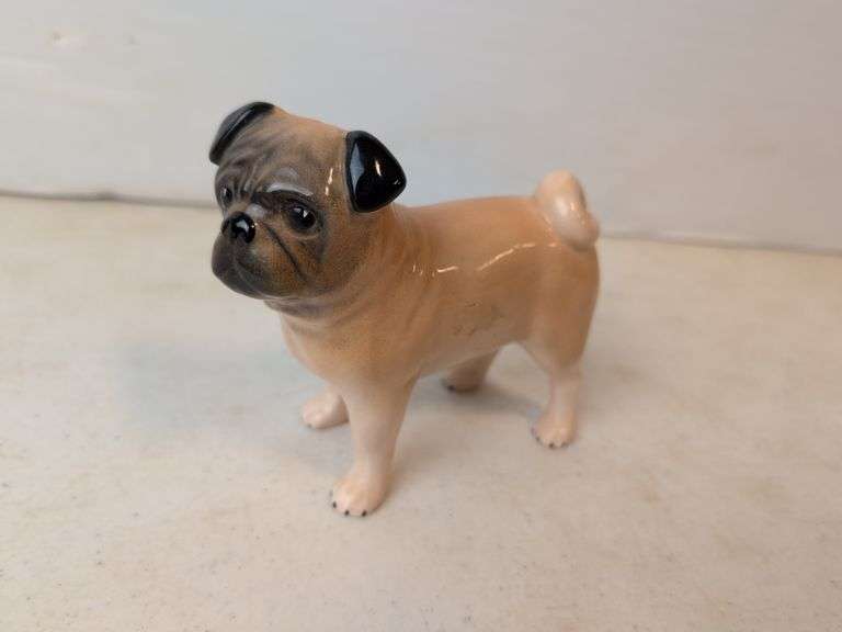 porcelain Pug dog figure