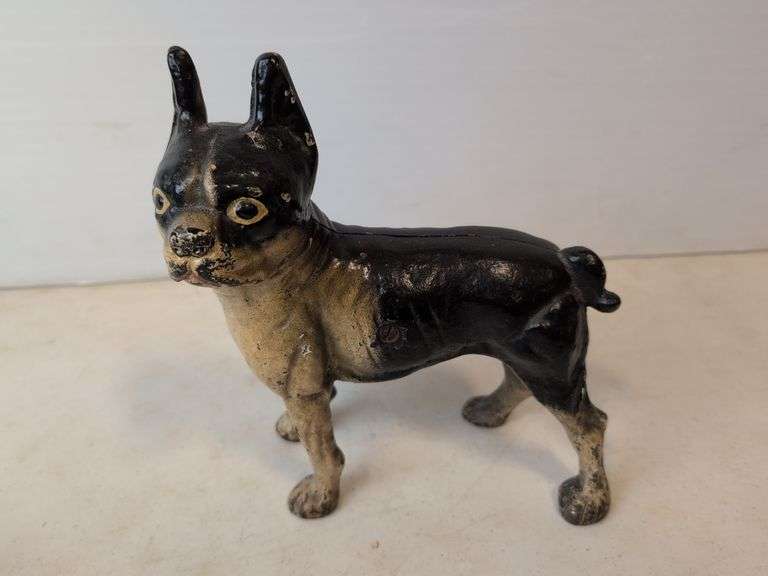 cast iron Boston Terrier door stop