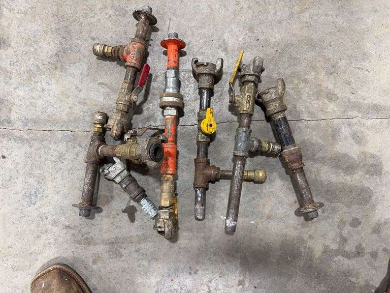 (6) Purge Cap Line Test Heads - - Kaufman Realty & Auctions