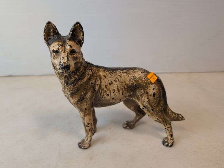 cast iron German Shepherd door stop
