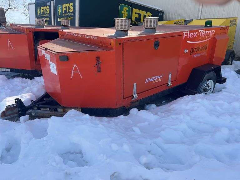 Flex-Temp Indy 1000 mobile heating system / runs