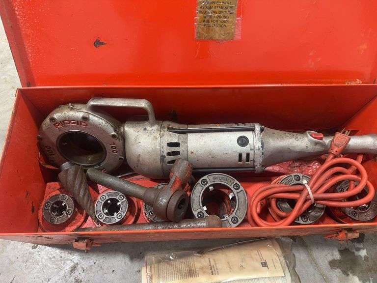 161 Power Threader Ridgid Power Threader and Dies - Kaufman Realty & Auctions