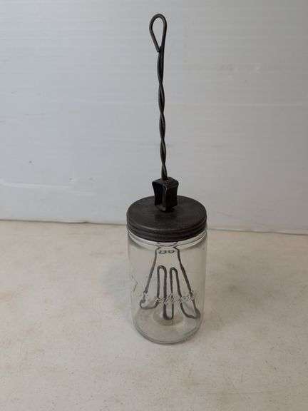 early Bordens glass mixng jar pat'd 1915 March