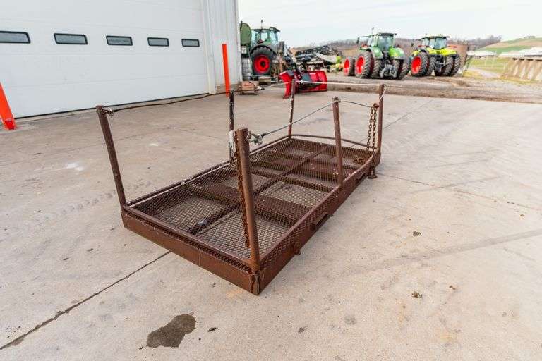 Pallet fork man cage Skid Loader attachment