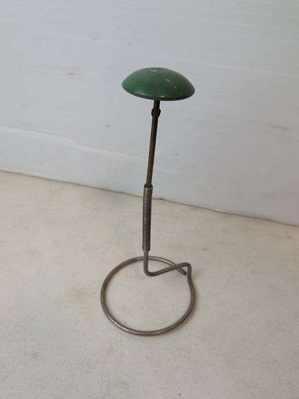 early green top counter display hat holder stand