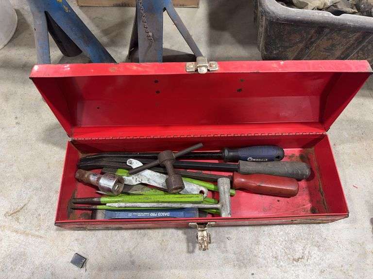 Toolbox with Pry Bars, Misc