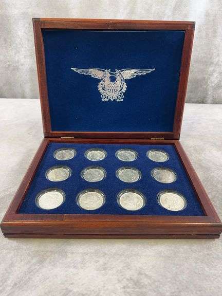 (12) 1921 Morgan dollars