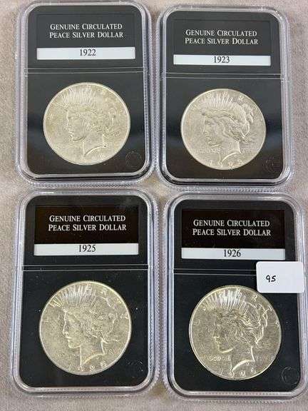 (4) Peace Dollars