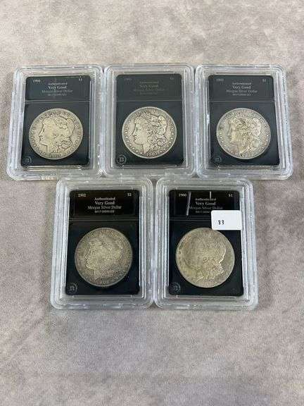 (5) Morgan Silvers, mixed dates