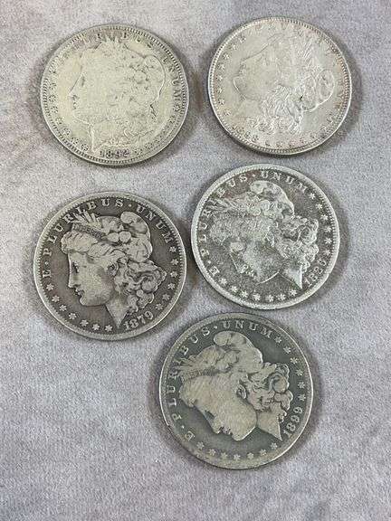 (5) Morgan Dollars