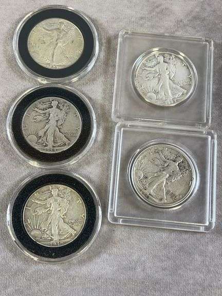 (5) Standing Liberty Halves