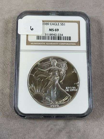 1989 Silver Eagle NGC MS 69