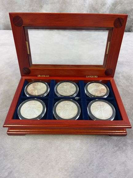 (6) 1998-2003 Silver Eagles