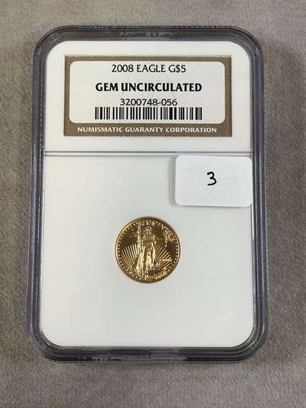2008 Standing Liberty $5 NGC Gem Uncirculated