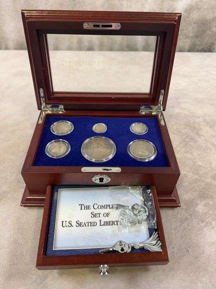 set of 6 US Seated Liberty Coins
