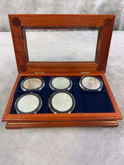 (5) 2021-25 Silver Eagles