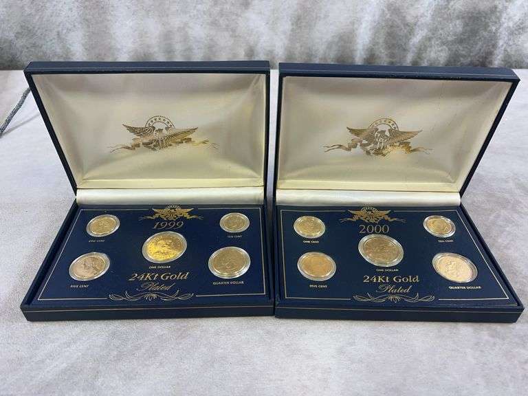 1999, 2000 24k Gold Plated Sets