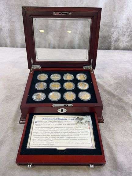 (12) Platinum and Gold Highlighted Halves