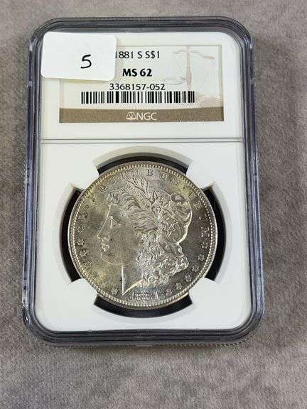 1881 Peace Dollar NGC MS 62