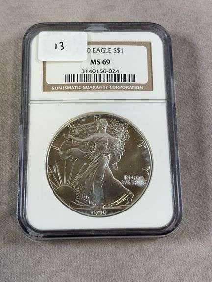 1990 Silver Eagle NGC MS 69