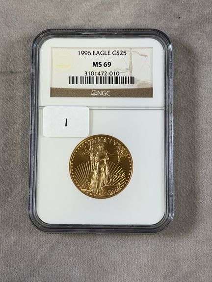 1996 Gold Eagle $25 NGC MS69