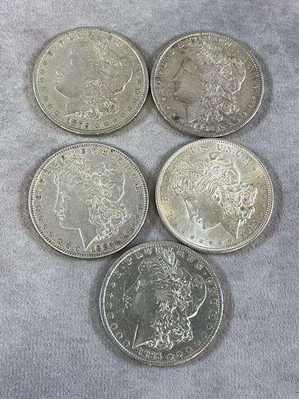 (5) Morgan Dollars