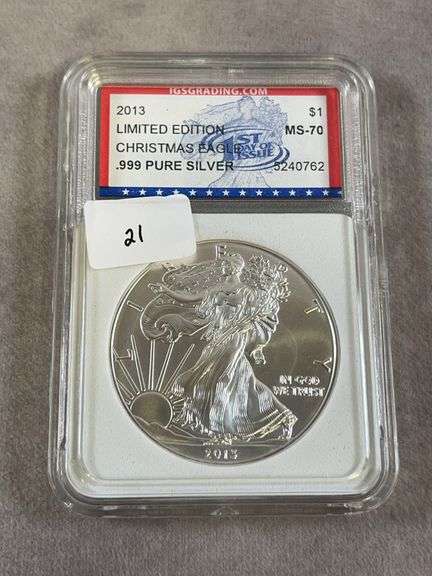 2013 Christmas Eagle IGS MS 70