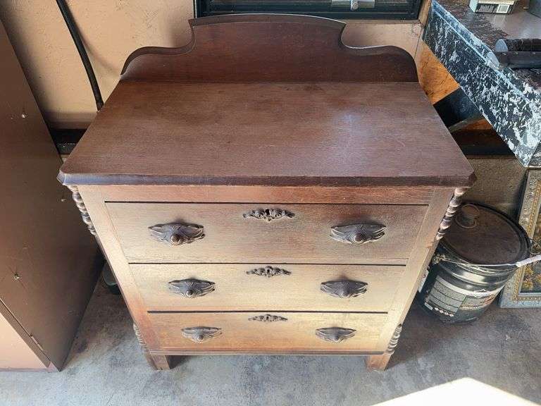 Wood Chest of Drawers