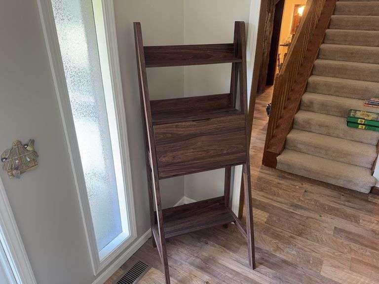 Wood Corner Shelf/Folding Desk