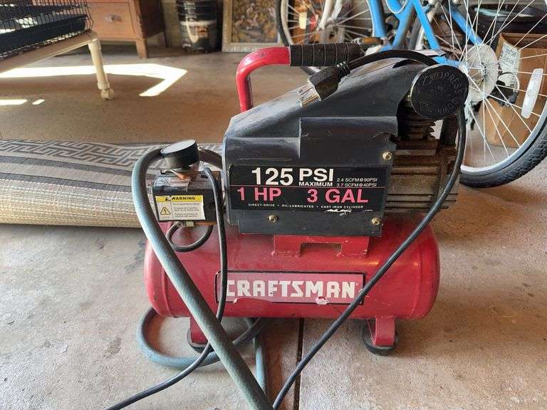 Craftsman Air Compressor - 125 PSI - 1 HP - 3 GAL