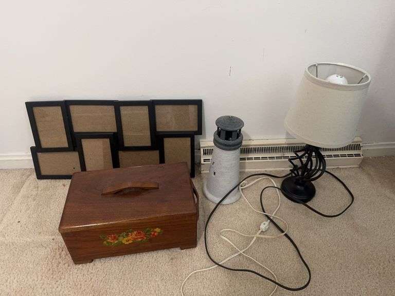 Lamps, Frame, Wooden Box