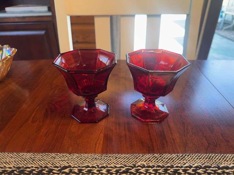 Red Glass Goblets