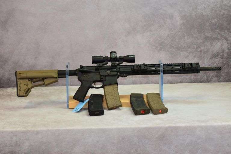 Ruger Mod AR-556 Cal 5.56 Nikon P-223 Scope - Kaufman Realty & Auctions