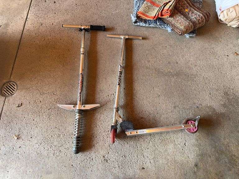 Gonzo Pogo Stick and Razor Scooter