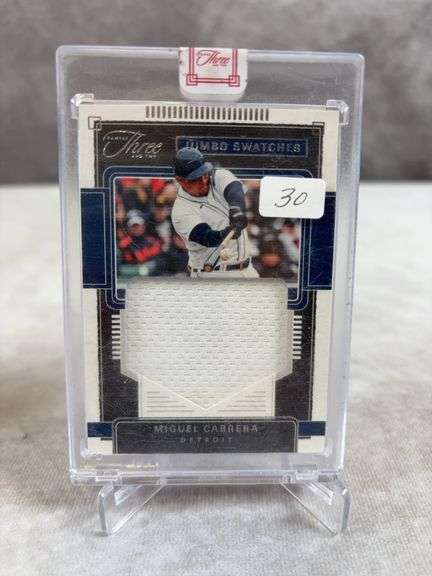 Miguel Cabrera & Buster Posey jumbo and full count swatches
