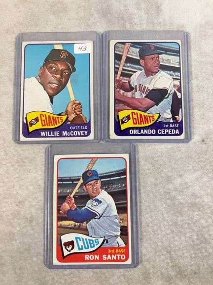 1965 Topps Willie McCovey, Cepeda, Ron Santo