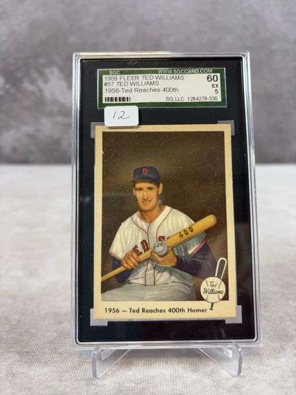 1959 Fleer, Ted Williams, " Ted Reaches 400", SGC, EX