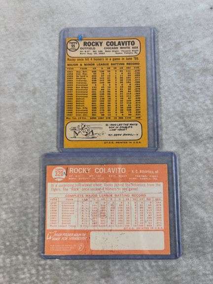 Rocky Colavito (Rookie) plus 5 other Rockey cards
