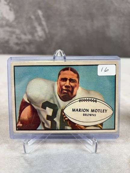 Cleveland Browns 1953 Bowman lot: Marion Motley, Ratterman, Doug Jones