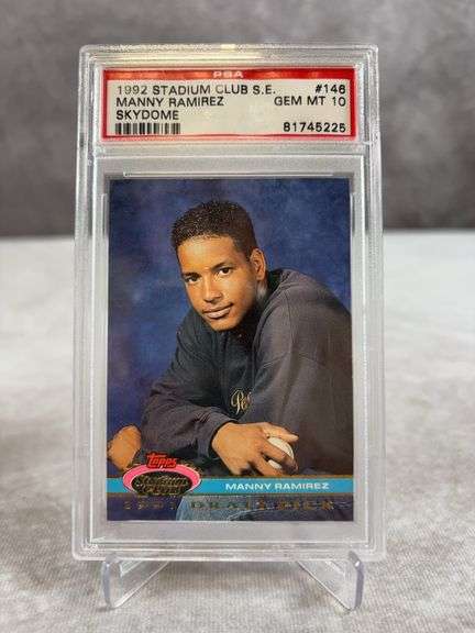 Manny Ramirez Rookie Card 1992 Stadium Club Skydome PSA 10