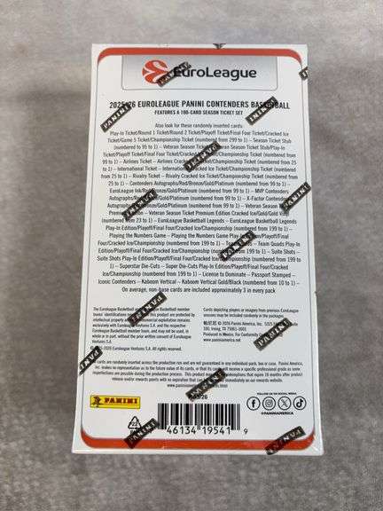 2025/26 Panini Contenders Basketball Euroleague Sealed Hobby Box
