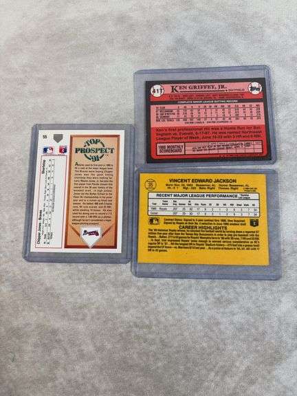 Baseball Rookie lot of 7 : Pedro Martinez, Derek Jeter, Griffey Jr., Bonds, Bogs