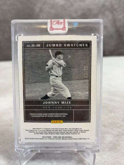 Full count & jumbo swatches: Johnny Mize, Appling, Mc Dougald