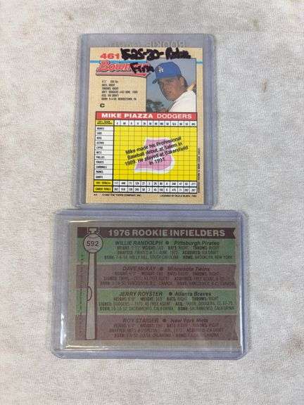 Baseball Rookie lot of 6: Piazza, Willie Randolf,Puckett, Jackson, others