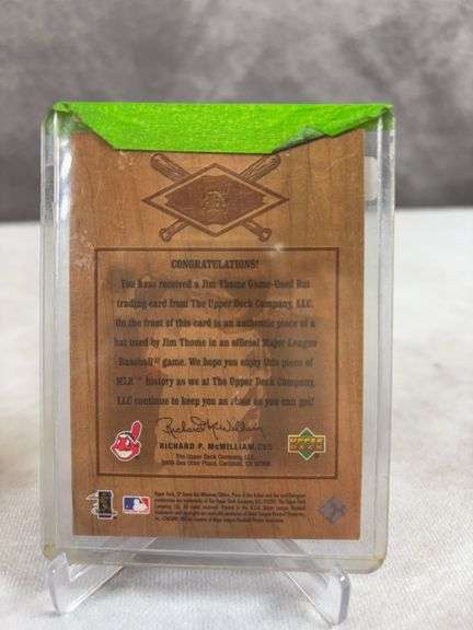 Baseball artificat lot of 5: Thome, Mize & others