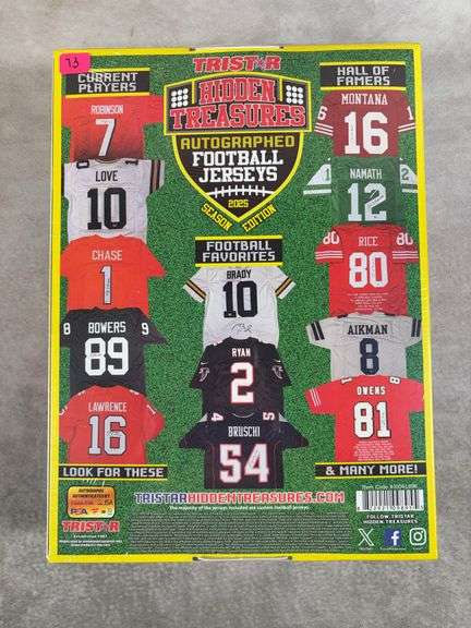 2025 Tristar Hidden Treasures Autographed Football Jersey Box