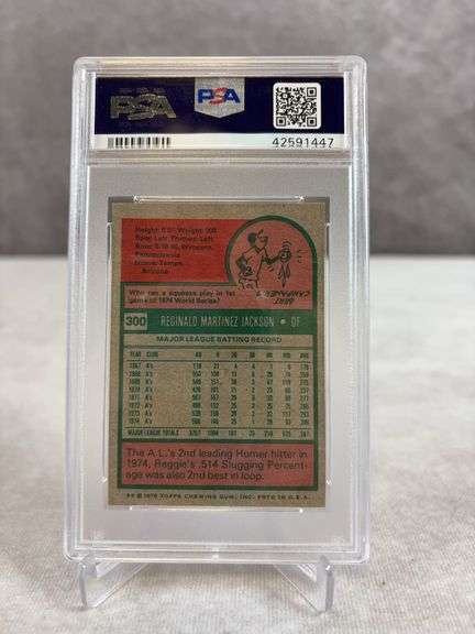 Reggie Jackson 1975 Topps Mini #300 PSA 7