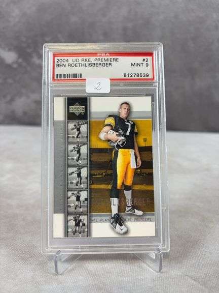 Ben Roethlisberger 2004 Upper Deck Rookie, Premier, PSA mint