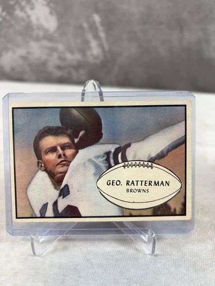 Cleveland Browns 1953 Bowman lot: Marion Motley, Ratterman, Doug Jones